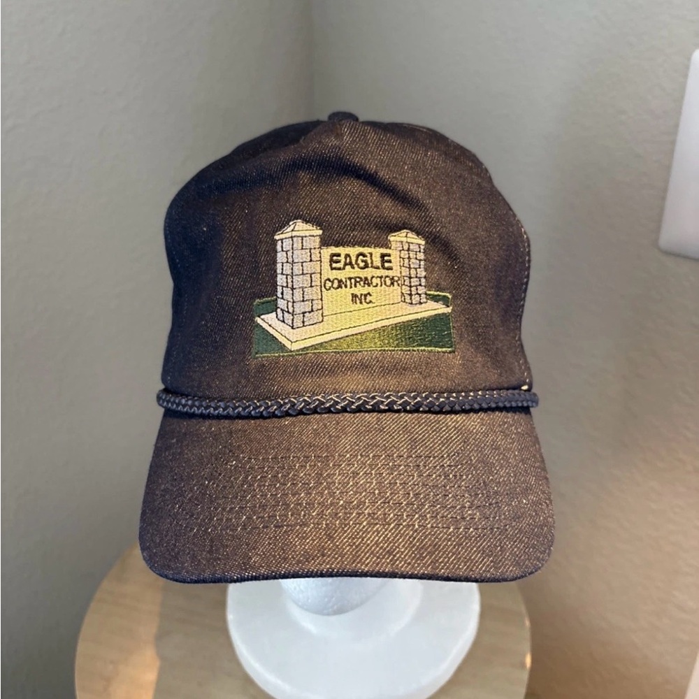 Vintage Eagle Contractor Inc. Black Cap